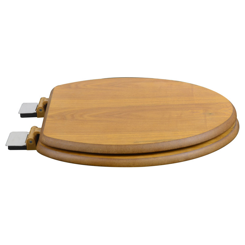 Bath Décor Wood Decorative Elongated Toilet Seat & Reviews Wayfair